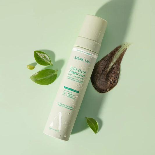 Azure Tan Self Tan Mousse – Green Base – Dark To Ultra Dark