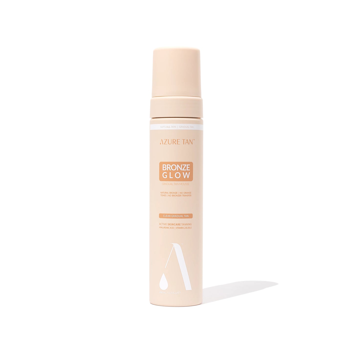 Azure Tan Clear Gradual Tan Mousse - Bronze Glow - Light to Medium