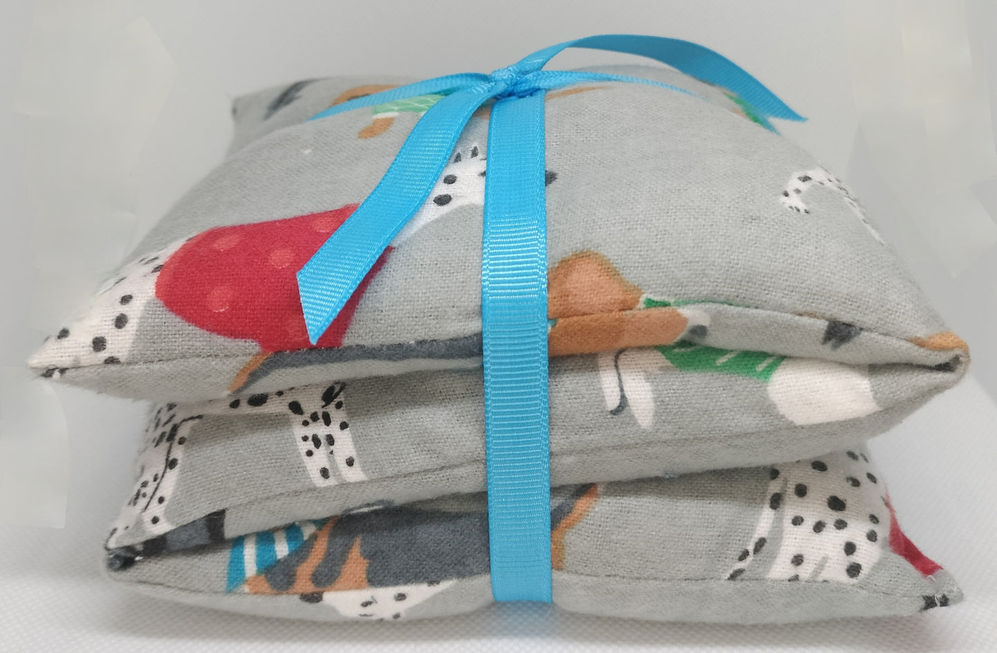 Cute Grey Dogs Medium Wheat Bag