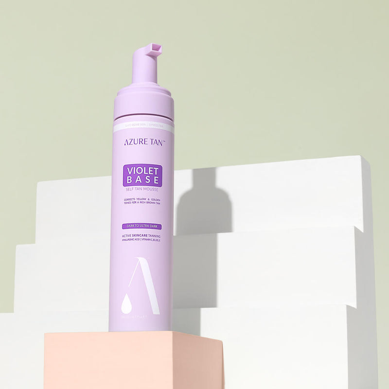 Self tan mousse – violet base Dark to ultra dark | Azure Tan