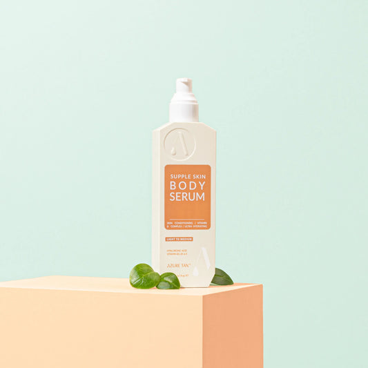 body tanning serum light medium Azure Tan hydrating