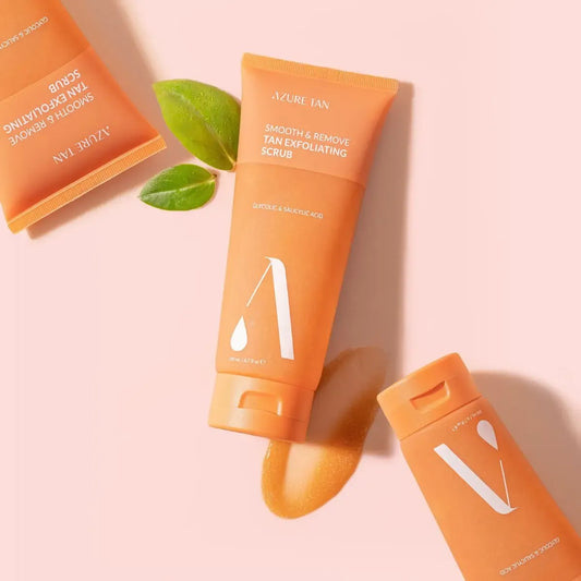 exfoliating tan scrub Azure Tan smooth skin