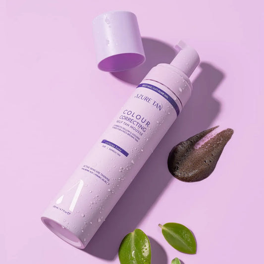 extreme dark self tan mousse violet base Azure Tan