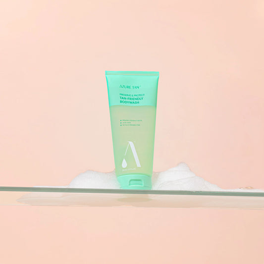 tan friendly body wash preserve protect Azure Tan